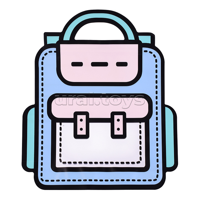 Пакет подарочный "Ранец" 24*28*4 см