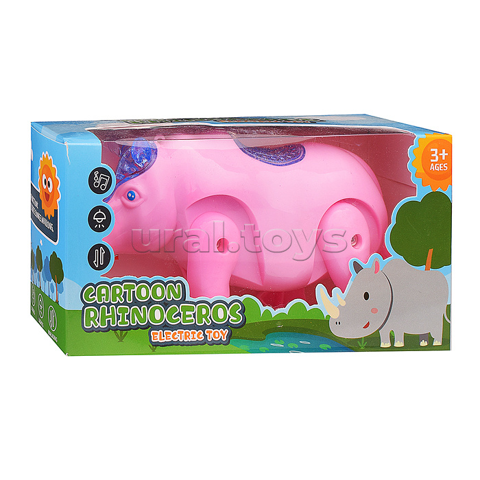 Носорог на батарейках, в коробке