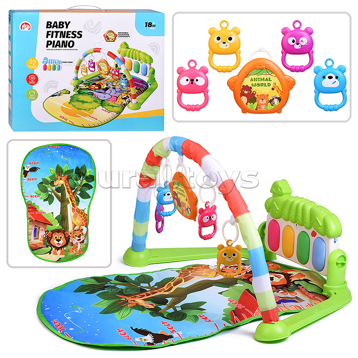 Коврик развивающий "Мир приключений" в коробке