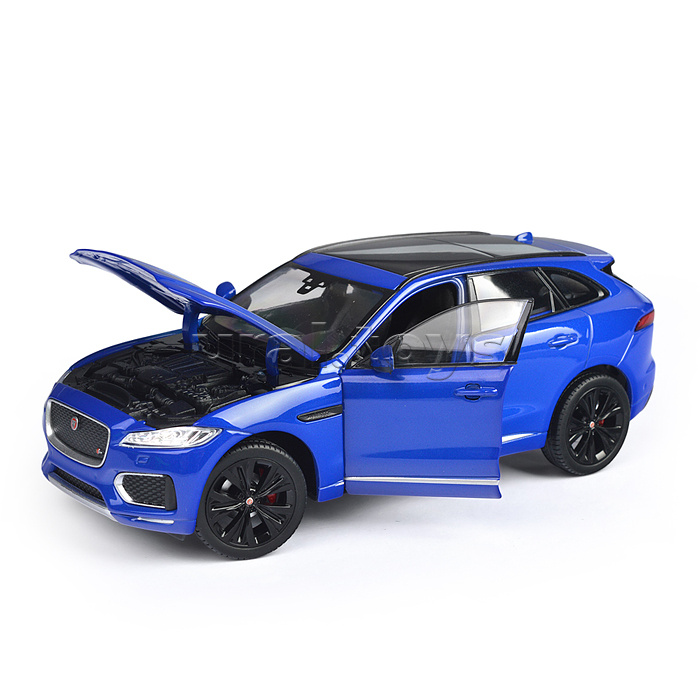 Машинка 1:24 Jaguar F-Pace, синий