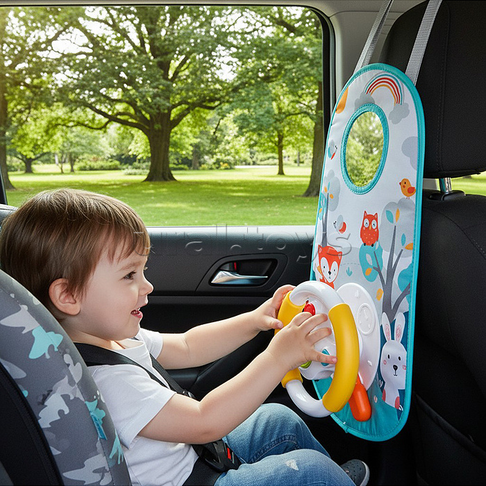 Коврик развивающий "Малыш за рулем" (зеленый) в коробке