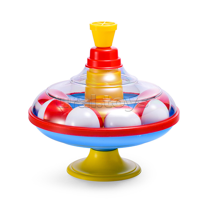 Юла большая с шариками в сетке