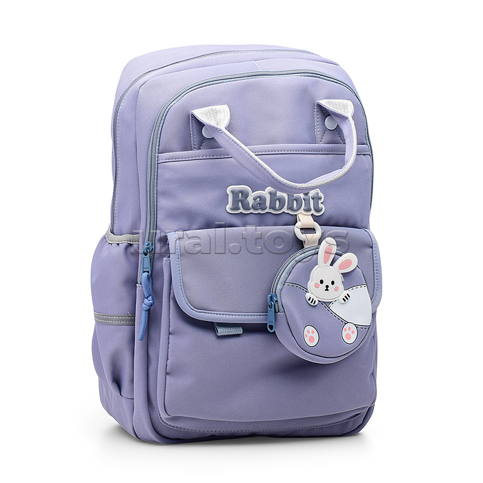 Рюкзак "Rabbit" подростковый 39x27x17 см (15 л) вес 500 г, высококачественный нейлон, двойные ручки, уплотненная спинка и уплотненные лямки, 2 отделения на молнии, 1 передний карман на молнии, 1 передний карман на липучке, кошелек на молнии, внутри уплотн Рюкзак "Rabbit" подростковый 39x27x17 см (15 л) вес 500 г, высококачественный нейлон, двойные ручки, уплотненная спинка и уплотненные лямки, 2 отделения на молнии, 1 передний карман на молнии, 1 передний карман на липучке, кошелек на молнии, внутри уплотн