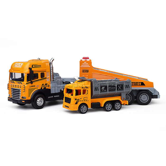 Машина "Перевозчик спецтехники" ( свет,звук) в коробке