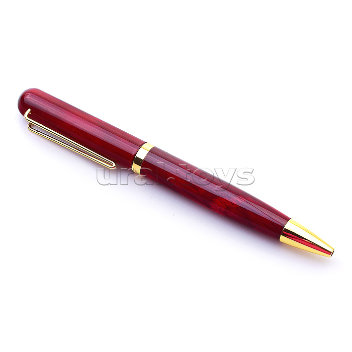 Ручка шариковая с поворотным механизмом PAULINE R, синяя, пулевидный пиш.узел 0,7 мм, корпус металлический, сменный стержень 99 мм типа Parker,  подарочная упаковка