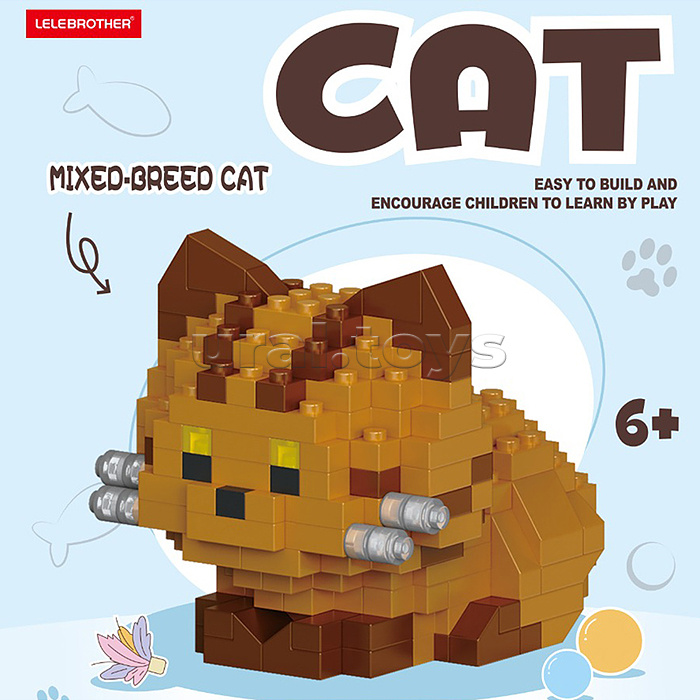 Конструктор "Рыжий кот" (201 дет.) в коробке