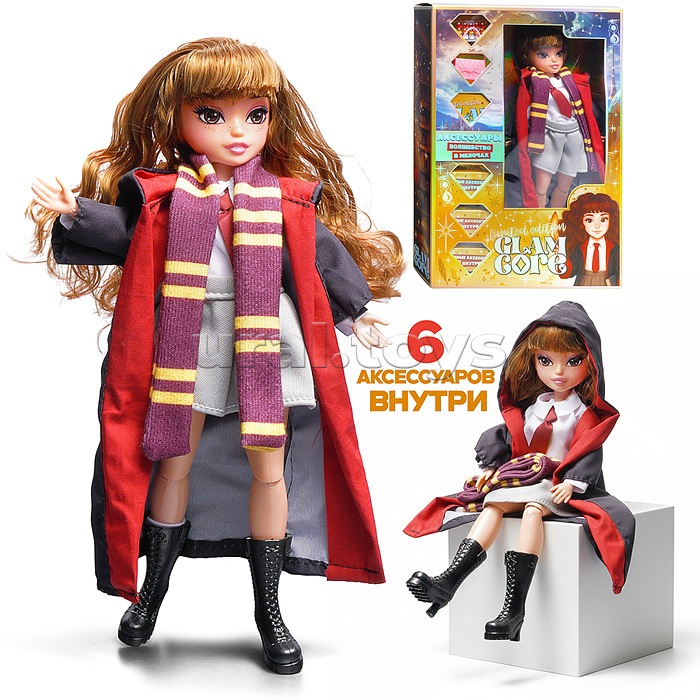 
Модная кукла Glam Core, Лекси школьная форма 25 см