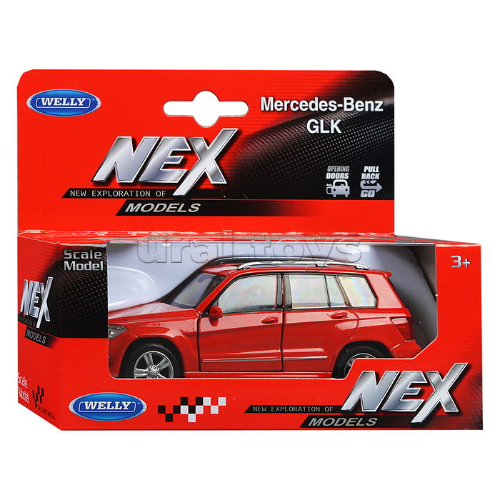 Машинка 1:38 Mercedeces-Benz GLK, пруж. мех., цвет в асс. Машинка 1:38 Mercedeces-Benz GLK, пруж. мех., цвет в асс.