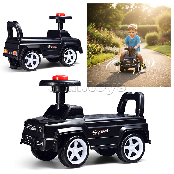 Машина толокар, коробка NNC-2, черная