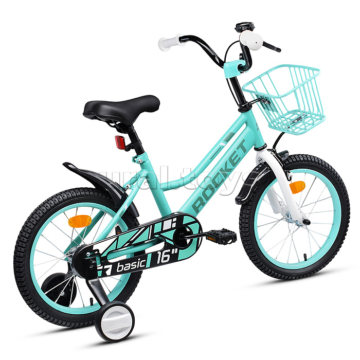 Велосипед 16" Rocket Basic, цвет бирюзовый