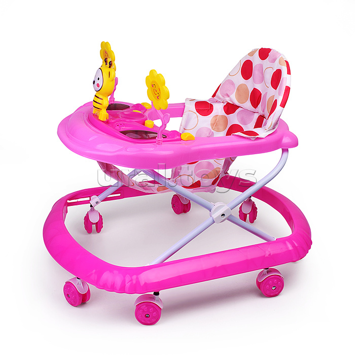 Ходунки "Пчелка и цветы" (цвет розовый)