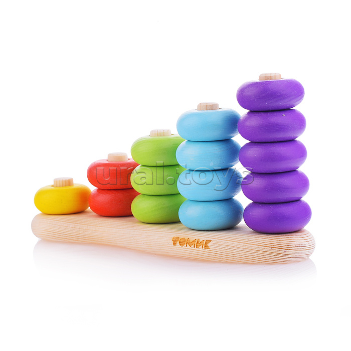 Сортер "Цветные колечки" (16 деталей)