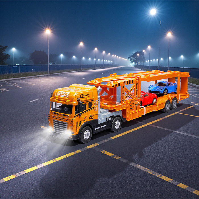 Машина "Транспортер" 1:24 (свет,звук) в коробке