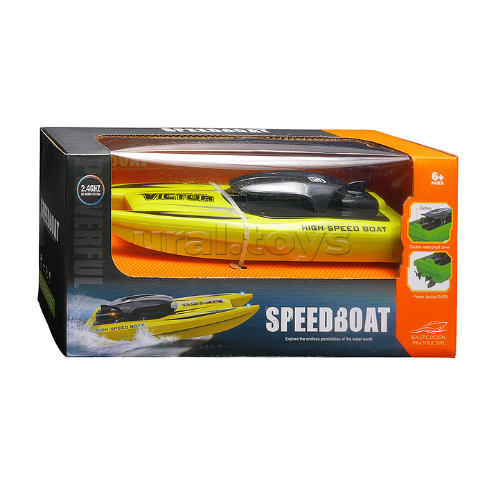 Лодка "Поток" р/у, 27MHz, в коробке