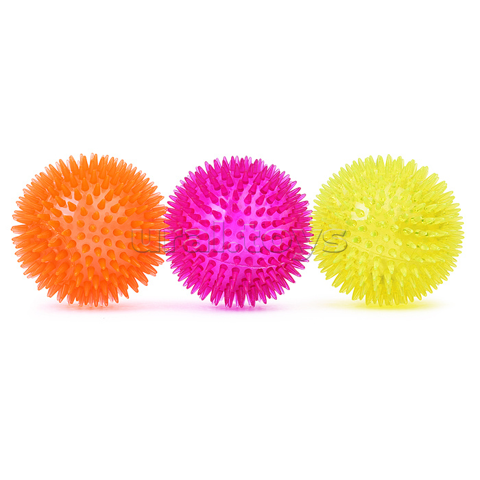 Мяч-ёж "Неоновый цвет-3" (10 см.) в коробк