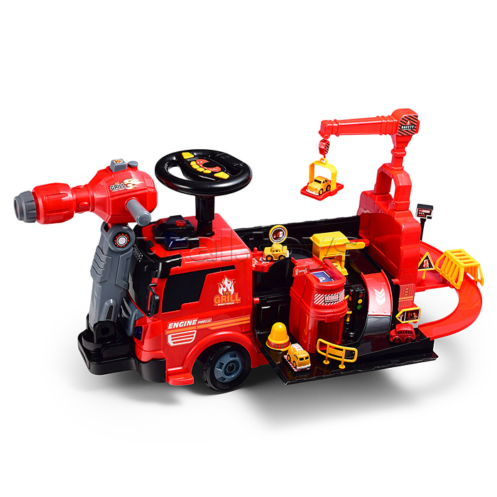 Каталка "Пожарный" в коробке