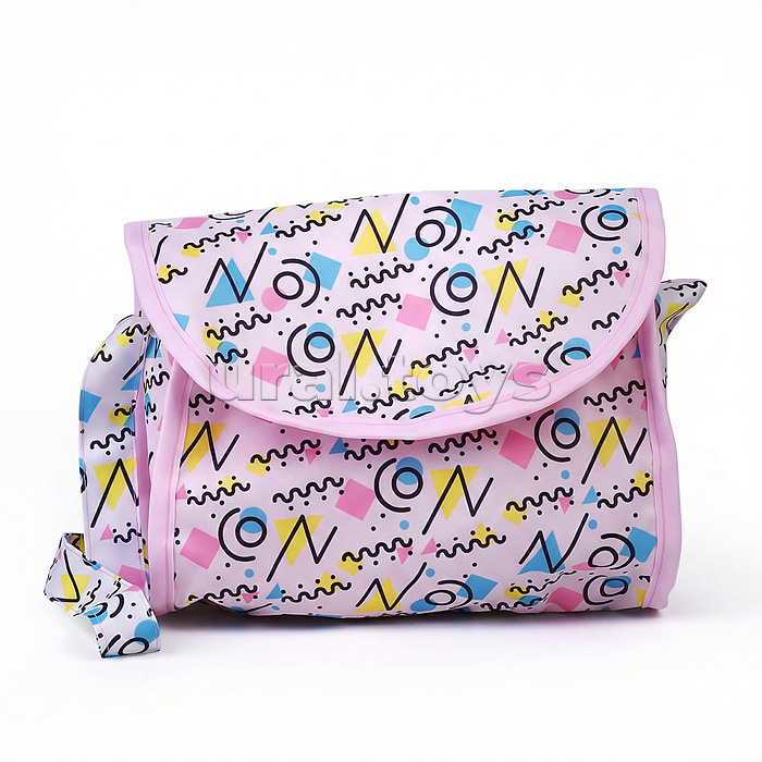 Коляская кукольная прогулочная, металлическая, складная, с корзиной и сумкой