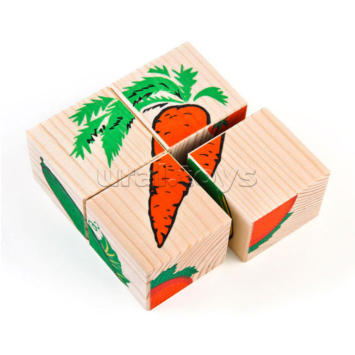 Кубики "Овощи" (4)