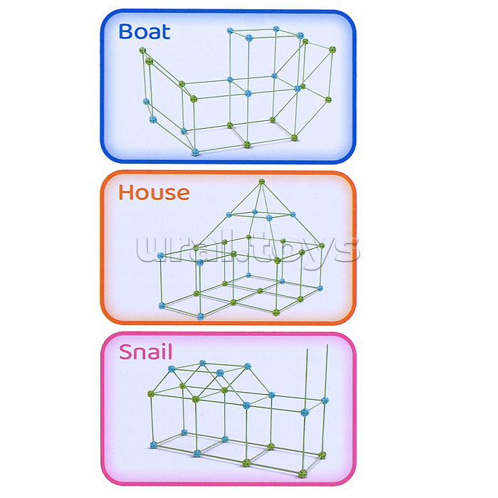 Конструктор "Палатка" (52 дет.) в коробке