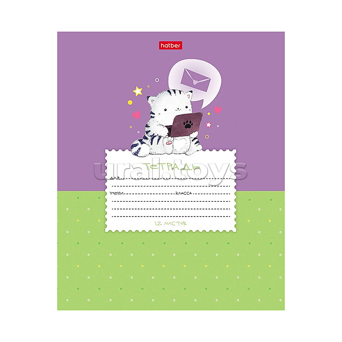 Тетрадь 12л., линия "Приключения кота Пирожка" А5ф