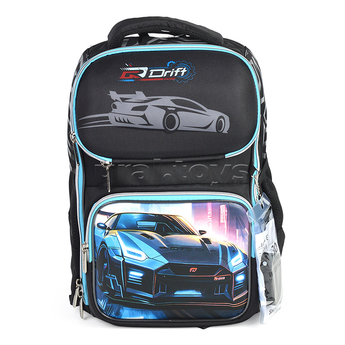 Ранец "Smart. Drift" школьный жесткий 37x28x14 см (14 л) вес 800 г, 1 отделение на замке с карманом для учебников, 2 передних кармана на молнии, 2 боковых кармана на резинке с расширением, эргономичная формоустойчивая вентилируемая спинка и мягкие S-образ Ранец "Smart. Drift" школьный жесткий 37x28x14 см (14 л) вес 800 г, 1 отделение на замке с карманом для учебников, 2 передних кармана на молнии, 2 боковых кармана на резинке с расширением, эргономичная формоустойчивая вентилируемая спинка и мягкие S-образ
