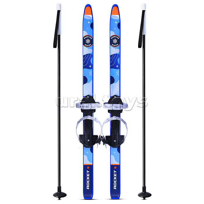 Лыжи детские "Норд" ROCKET SKI JUNIOR 90/90 см, универсальное крепление, с палками