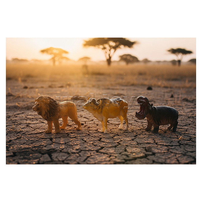 Набор животных "Тропический круг" в пакете