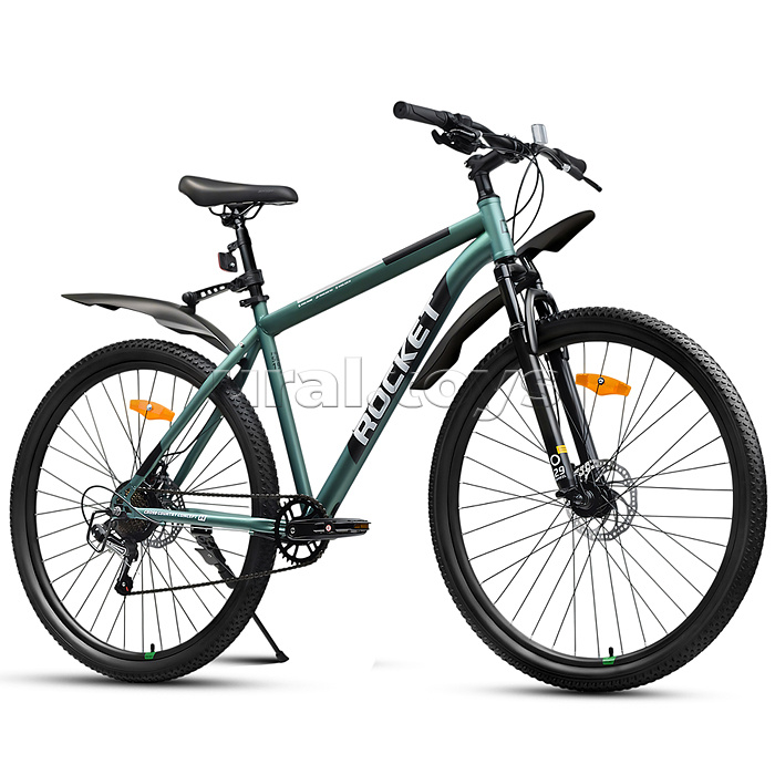 Велосипед 29" Rocket Crater Pro 29, цвет зеленый, размер 19,5"