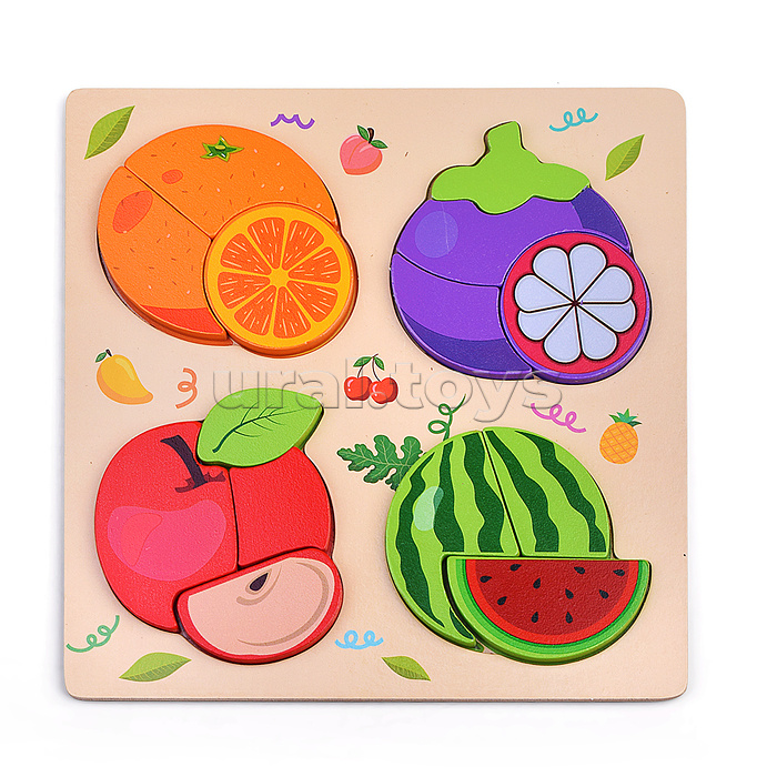 Пазл-вкладыш "Фруктик"