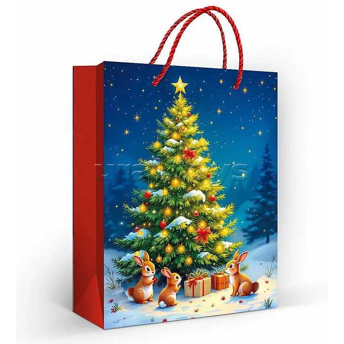 Пакет подарочный (M) "Волшебная ёлка"