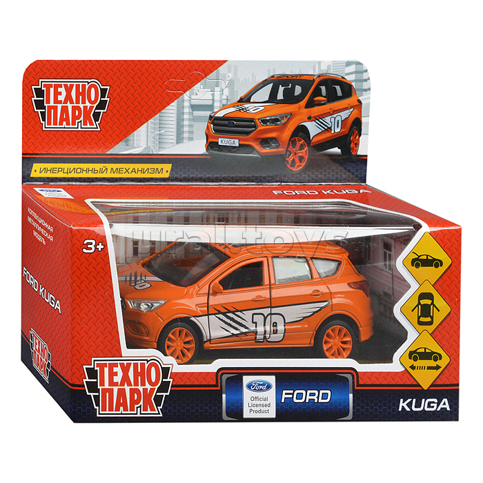Машина металл Ford Kuga Спорт 12см, (открыв. двери) инерц. в коробке