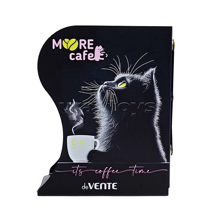 Подставка для учебников и книг "MooreCafe" 19x14,7x9 см, металлическая, телескопическая, окрашенная, вес 600 г, с полноцветным рисунком, в картонной коробке