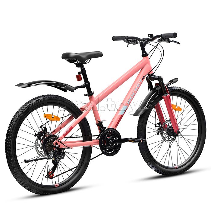 Велосипед 24" Rocket Aries 2.0 , цвет розовый, размер 13"