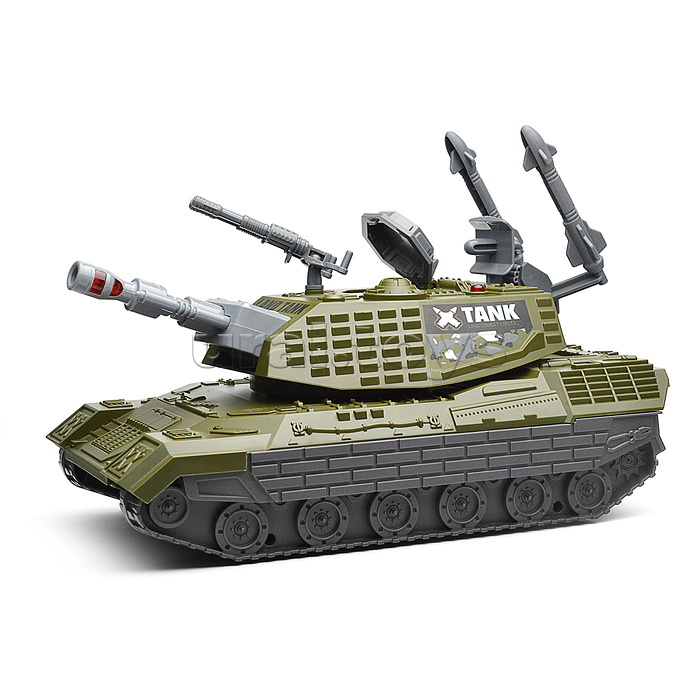 Танк "Ударная сила" (свет, звук) в коробке
