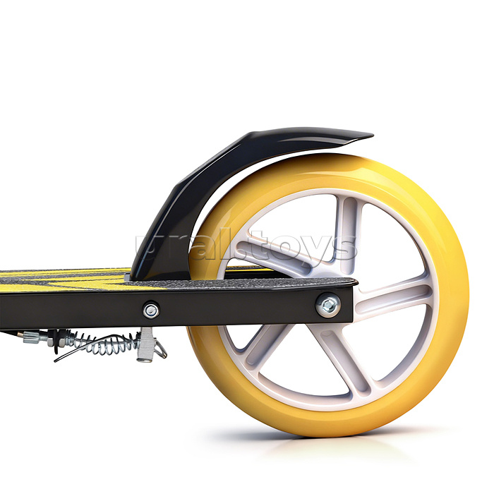 Самокат 2-х колесный ROCKET,колеса PU/ 145 мм,ABEC 7, желтый (в пакете)