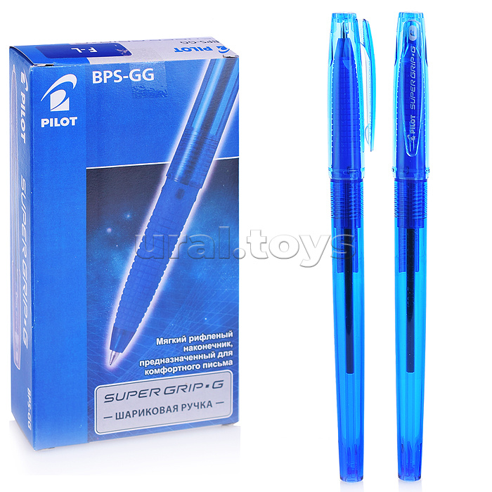 Ручка шариковая "Super Grip G" синяя, 0,7мм, грип
