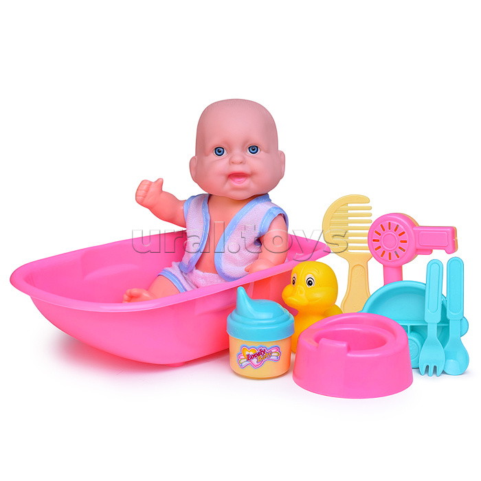 Пупс "Малютка" с аксессуарами, в пакете