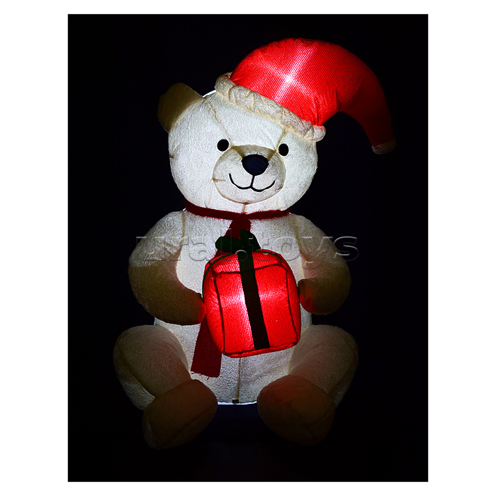 Надувная фигура Медведь "Рождественский", со встроенным вентилятором (120см)