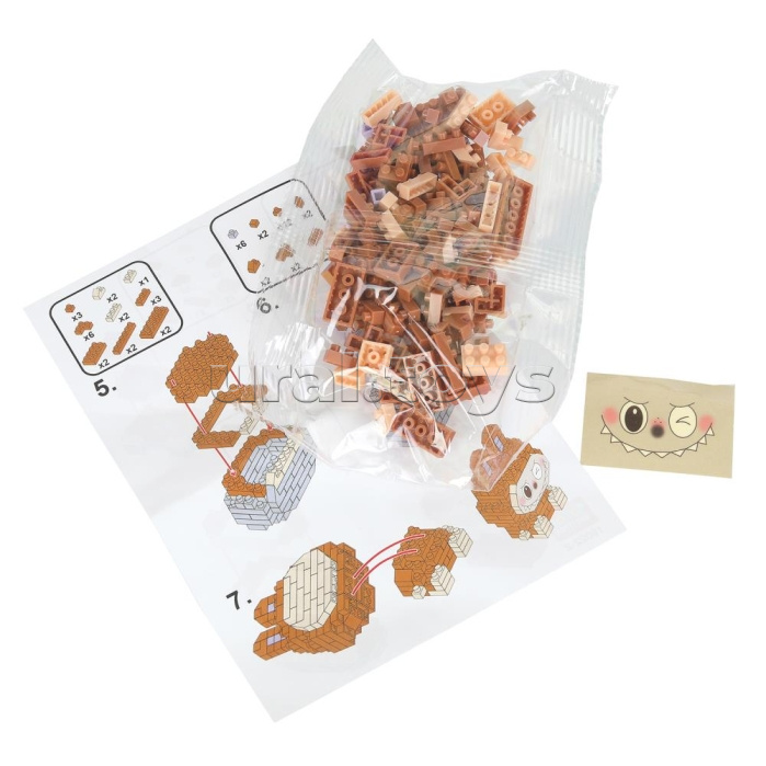 Конструктор 3D сборная фигурка "Монстрики" в дисплее