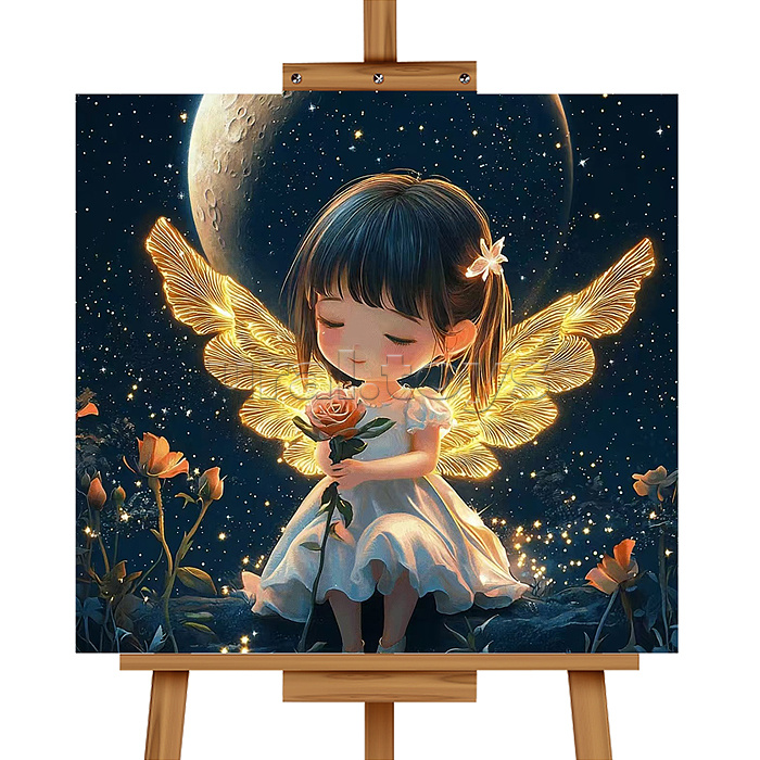 Мозаика алмазная "Лунная фея" 20*20 см.