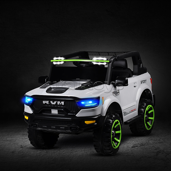 Электромобиль детский "Крутой внедорожник" (цвет серый)