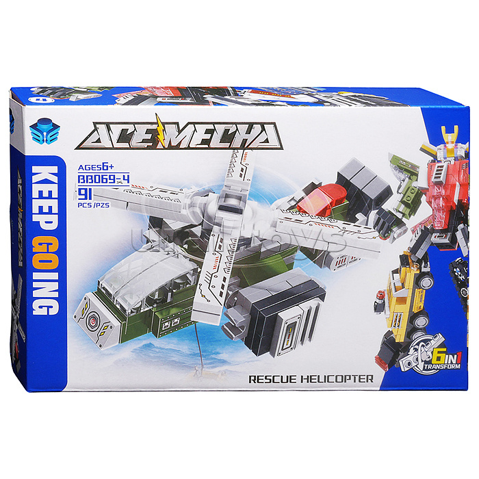 Конструктор "Команда спасателей" (696 дет.) в коробке