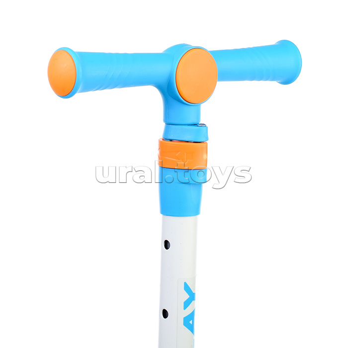 Самокат 3-х кол., синий, PU, ABEC 7, в коробке