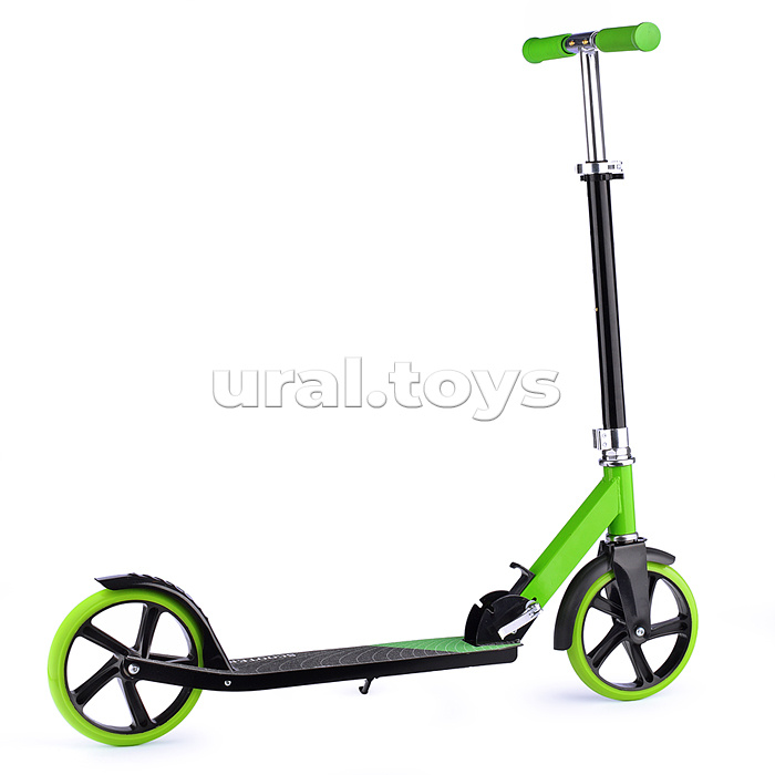 Самокат 2-х кол., зеленый, колёса PU/200 мм., ABEC 7, в коробке