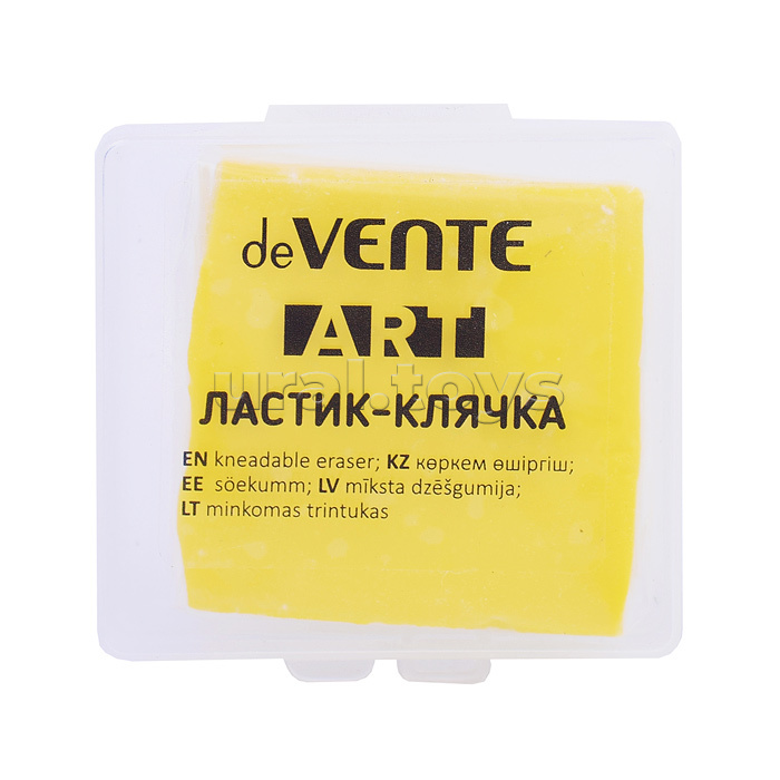 Ластик-клячка "Art" синтетический каучук, прямоугольный, ассорти 4 цвета, 40x40x10 мм, мягкая текстура, в плёнке и в индивидуальной пластиковой упаковке со штрих кодом Ластик-клячка "Art" синтетический каучук, прямоугольный, ассорти 4 цвета, 40x40x10 мм, мягкая текстура, в плёнке и в индивидуальной пластиковой упаковке со штрих кодом