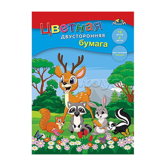 Картон цветной А4 10л. 10цв. волшебный папка "Забавный щенок"