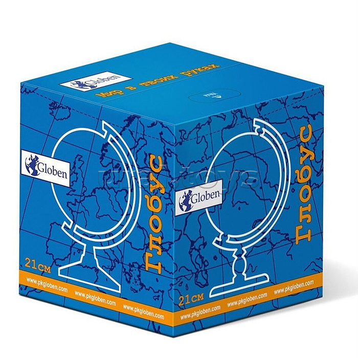 Глобус Земли политический 210мм рельефный с подсветкой Классик