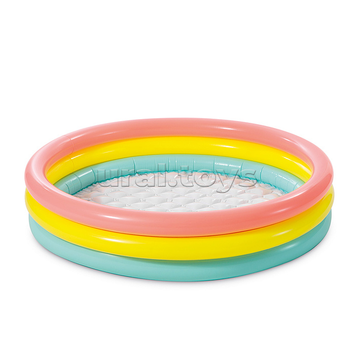 Бассейн надувной "Радуга" с надувным дном, 114 х 25 см, от 2 лет, 57412NP INTEX