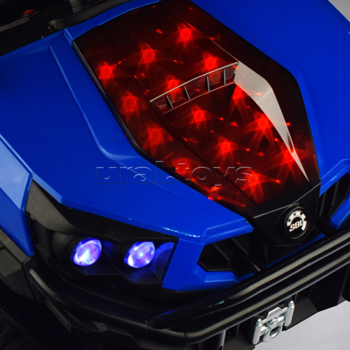 Электромобиль "Фиджи" на аккумуляторе, с р/у управлением, 12V4.5 двухприводный (синий)