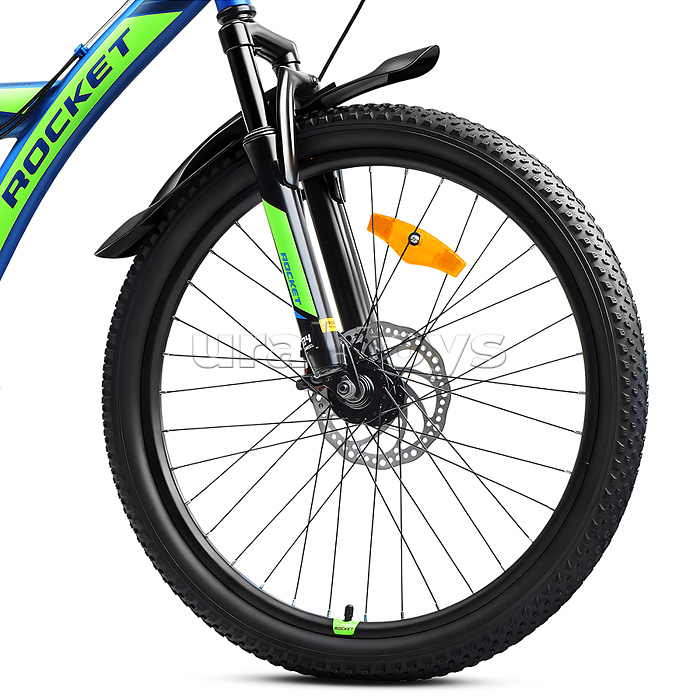 Велосипед 24" Rocket Azkar, цвет синий/зеленый, размер 15"